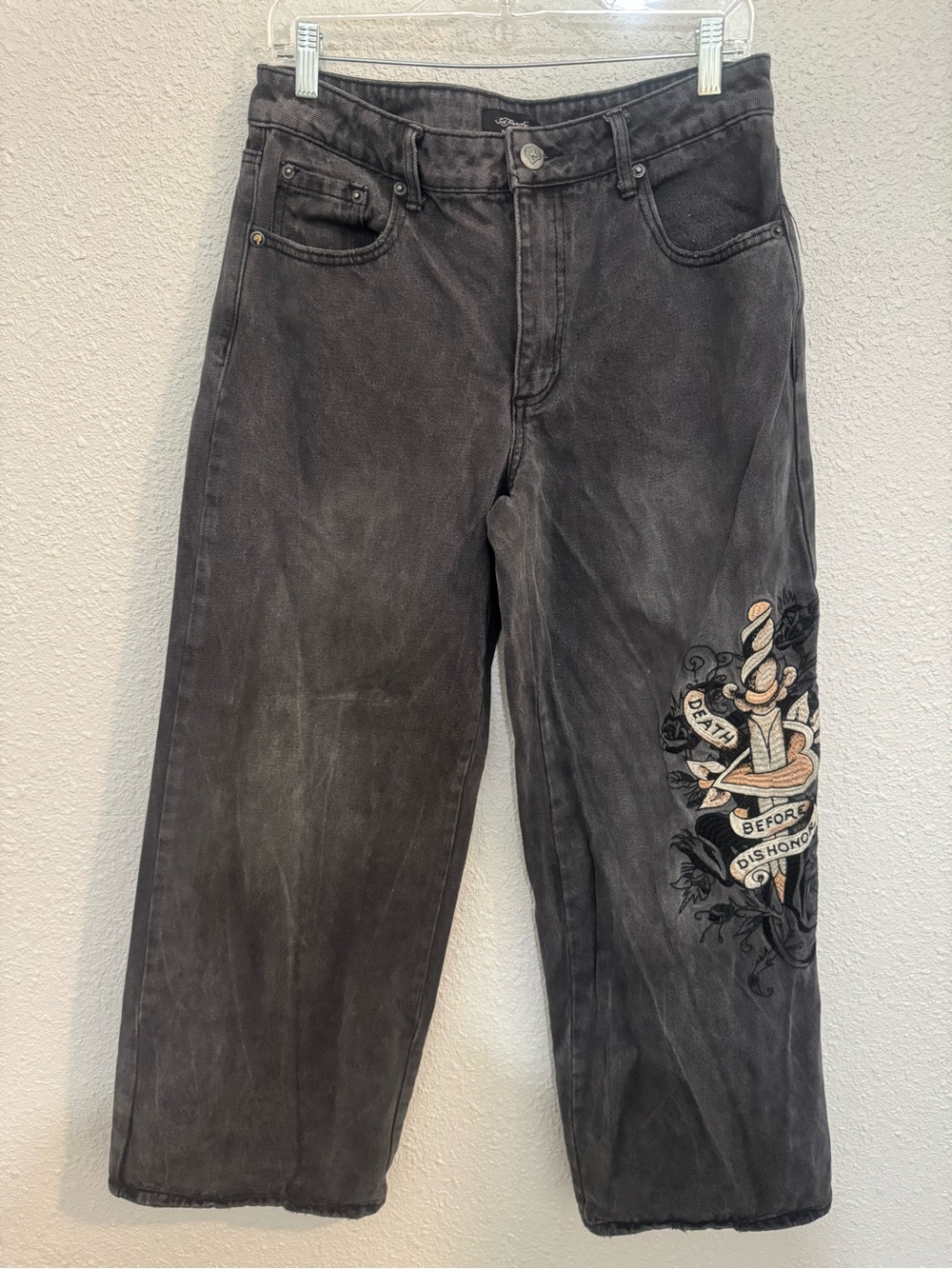 Ed Hardy “Death Before Dishonor” Baggy Denim